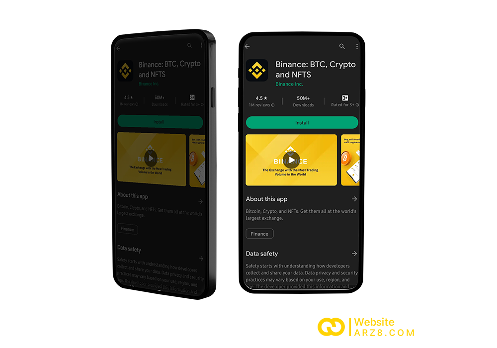 برنامه ارز دیجیتال باینس