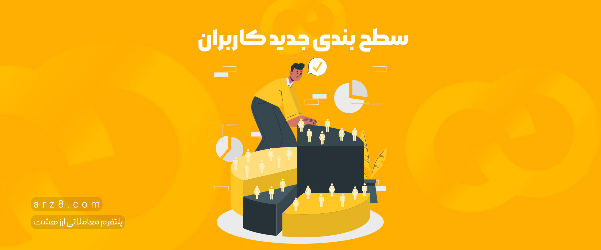 سطح بندی جدید کاربران صرافی ارز هشت | همراه گردونه شانس