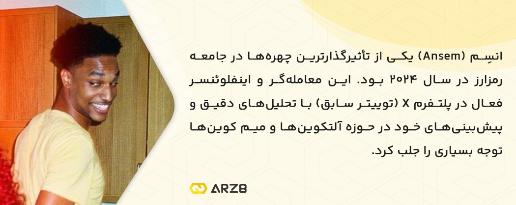 انسِم: معامله گر و تأثیرگذار