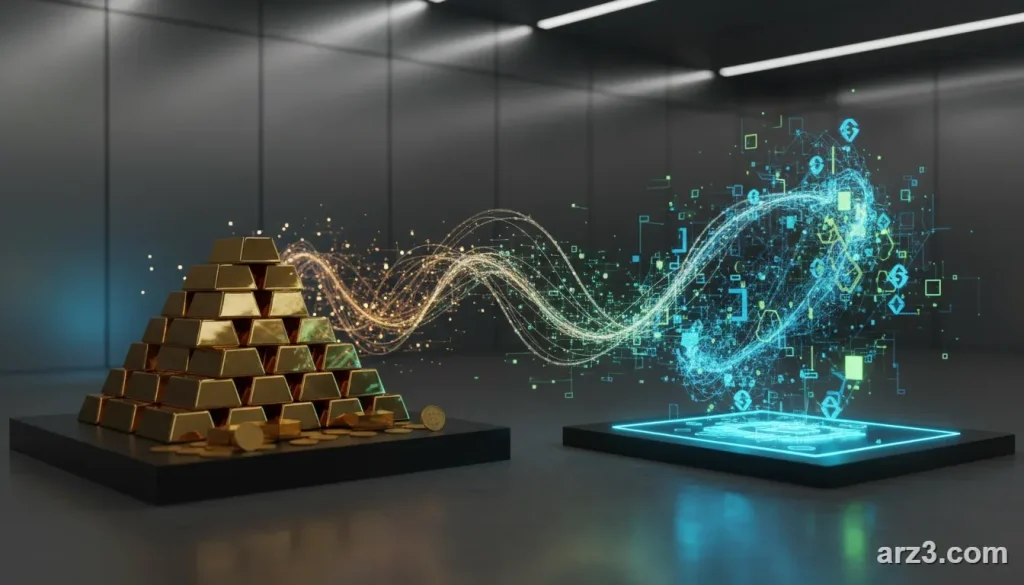 تاثیر قیمت طلا برا ارز دیجیتال: آیا رقبا هستند یا مکمل؟ | تحلیل جامع